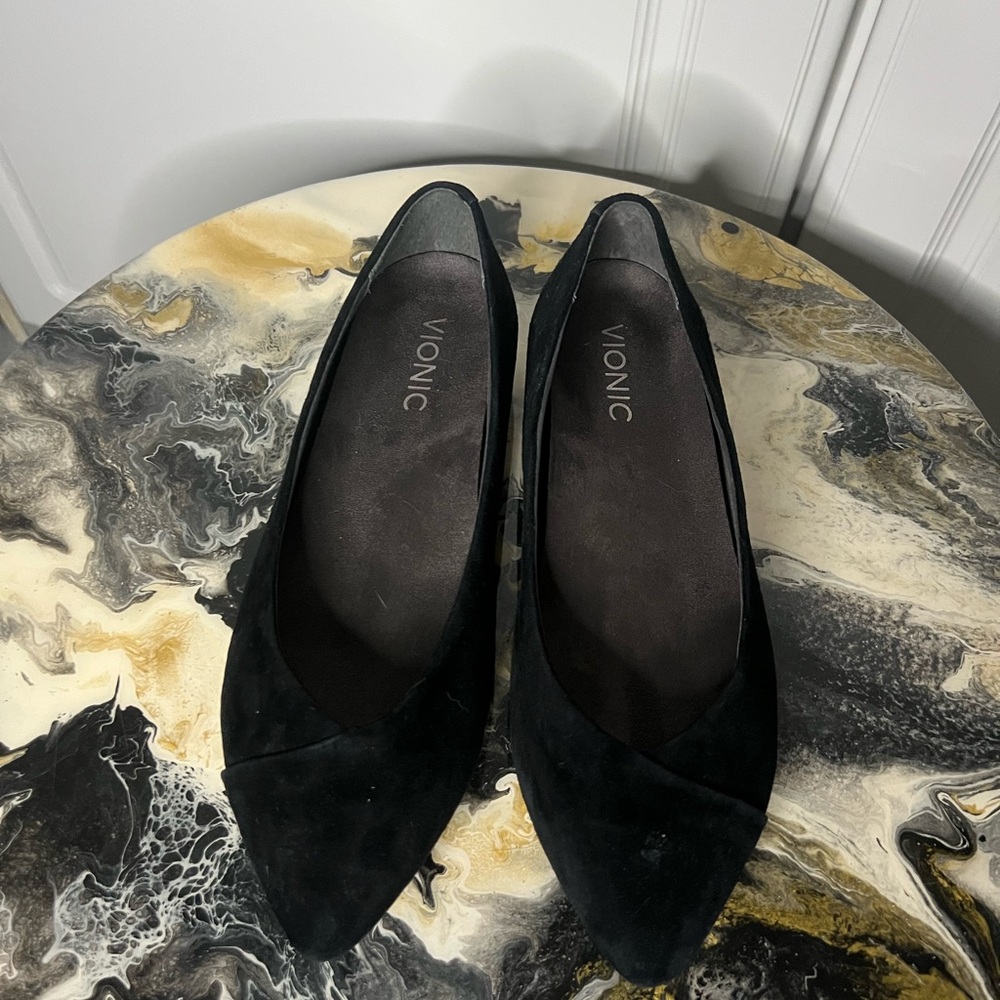 Vionic Cabello Pointed Toe Suede Flat - image 3